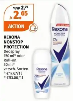 Müller REXONA NONSTOP PROTECTION Deospray oder Roll-on Angebot