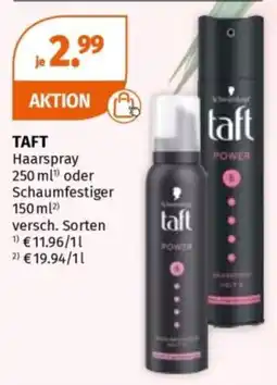 Müller TAFT Haarspray oder Schaumfestiger Angebot