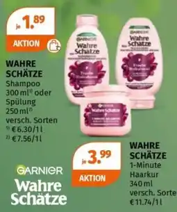 Müller WAHRE SCHÄTZE Shampoo oder Spülung Angebot
