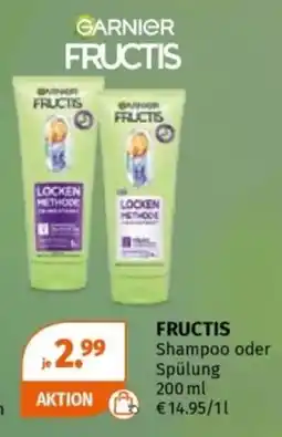 Müller GARNIER FRUCTIS Shampoo oder Spülung Angebot