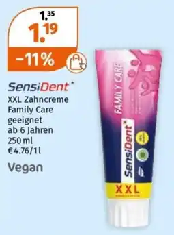 Müller SensiDent XXL Zahncreme Family Care Angebot