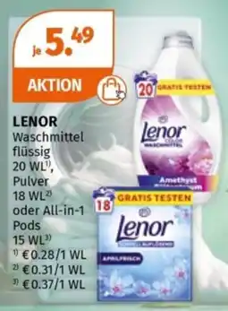 Müller LENOR Waschmittel Angebot