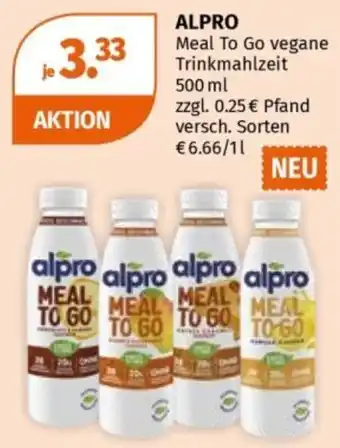 Müller ALPRO Meal To Go vegane Trinkmahlzeit Angebot