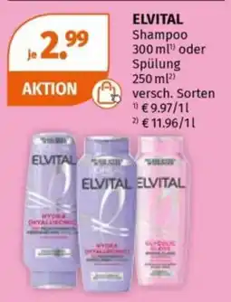 Müller ELVITAL Shampoo oder Spülung Angebot