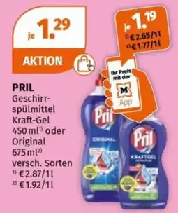 Müller PRIL Geschirrspülmittel Kraft-Gel Angebot