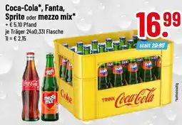 trinkgut Coca-Cola, Fanta, Sprite oder mezzo mix Angebot