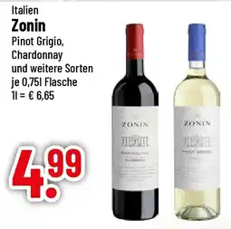trinkgut Italien Zonin Pinot Grigio, Chardonnay Angebot