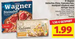 nah & gut Wagner Steinofen-Pizza, Flammkuchen, Rustipani Ofenbrot oder Airfryer Snack Angebot