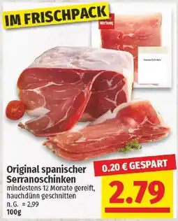 nah & gut Original spanischer Serranoschinken Angebot