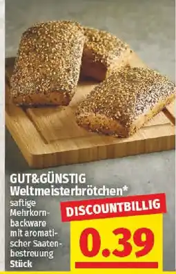 nah & gut GUT&GÜNSTIG Weltmeisterbrötchen Angebot