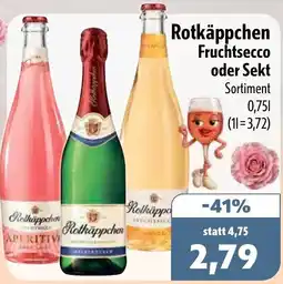 Aktiv Irma Rotkäppchen Fruchtsecco oder Sekt Angebot