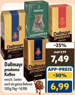 Aktiv Irma Dallmayr prodomo Kaffee Angebot