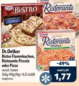 Aktiv Irma Dr.Oetker Bistro Flammkuchen, Ristorante Piccola oder Pizza Angebot