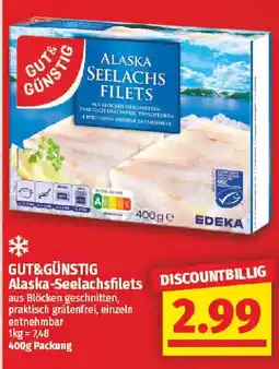 nah & gut GUT&GÜNSTIG Alaska-Seelachsfilets Angebot
