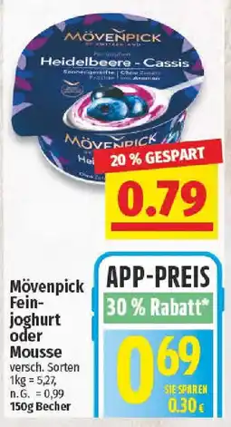 nah & gut Mövenpick Feinjoghurt oder Mousse Angebot