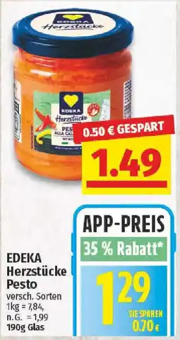 nah & gut EDEKA Herzstücke Pesto Angebot
