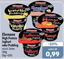 Aktiv Irma Ehrmann High Protein Joghurt oder Pudding Angebot
