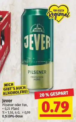 nah & gut Jever Pilsener oder Fun Angebot