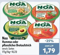 Aktiv Irma Noa Hummus oder pflanzlicher Brotaufstrich Angebot