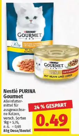nah & gut Nestlé PURINA Gourmet Angebot