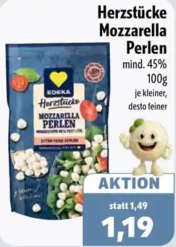 Aktiv Irma EDEKA Herzstücke Mozzarella Perlen Angebot