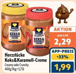 Aktiv Irma EDEKA Herzstücke Keks&Karamell-Creme Angebot