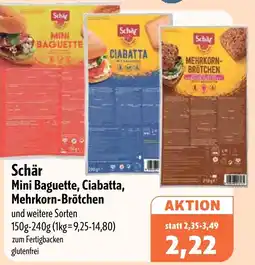 Aktiv Irma Schär Mini Baguette, Ciabatta, Mehrkorn-Brötchen Angebot
