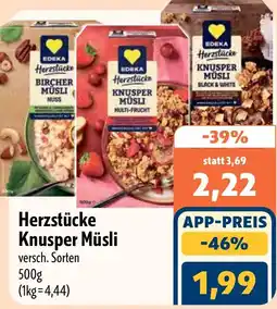 Aktiv Irma EDEKA Herzstücke Knusper Müsli Angebot