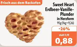 Aktiv Irma Sweet Heart Erdbeer-Vanille Plunder in Herzform Angebot