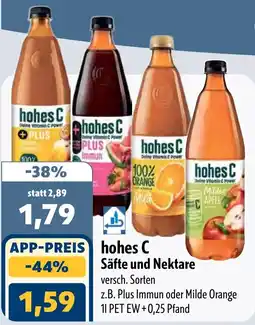 Aktiv Irma hohes C Säfte und Nektare Angebot