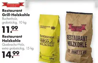 Handelshof Restaurant Grill Holzkohle 10kg oder Restaurant Holzkohle 15kg Angebot