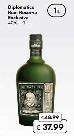 Travel Free Diplomatico rum reserva exclusiva Angebot