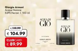 Travel Free Giorgio armani acqua homme edps herren Angebot