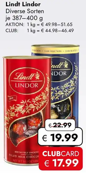 Travel Free Lindt Lindor Angebot