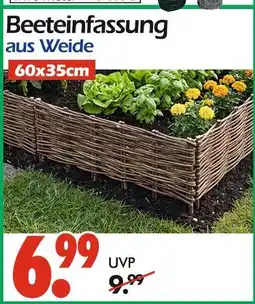Wreesmann Beeteinfassung aus weide Angebot