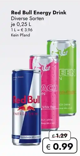 Travel Free Red bull energy drink Angebot
