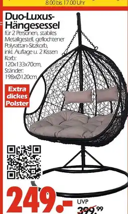 Wreesmann Duo-luxus-hängesessel Angebot