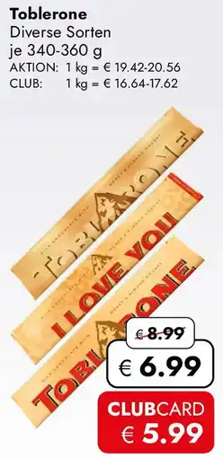 Travel Free Toblerone Angebot