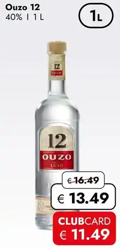 Travel Free Ouzo 12 Angebot