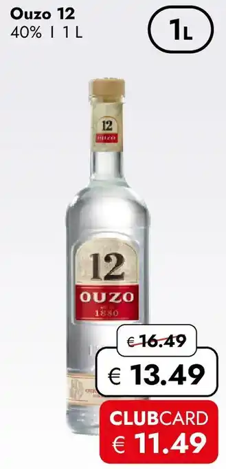Travel Free Ouzo 12 Angebot