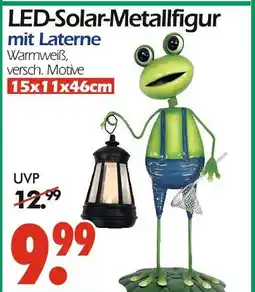 Wreesmann Led-solar-metallfigur mit laterne Angebot