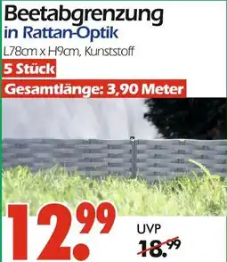 Wreesmann Beetabgrenzung in rattan-optik Angebot