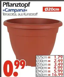 Wreesmann Pflanztopf campana Angebot