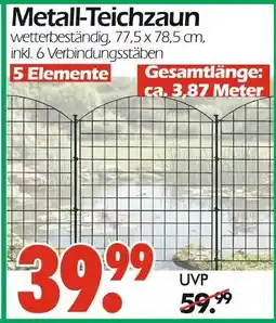 Wreesmann Metall-teichzaun Angebot