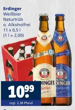 Getränkewelt Erdinger weißbier naturtrüb o. alkoholfrei Angebot