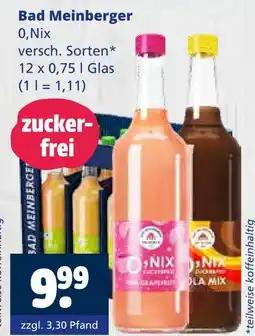 Getränkewelt Bad meinberger 0,nix grapefruit Angebot