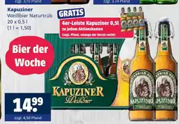 Getränkewelt Kapuziner weißbier naturtrüb Angebot