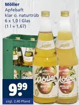 Getränkewelt Möller apfelsaft klar o. naturtrüb Angebot