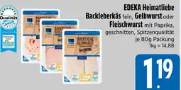 Edeka Edeka heimatliebe backleberkäs fein Angebot