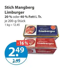 V Markt Stich mangberg limburger Angebot